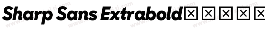 Sharp Sans Extrabold字体转换